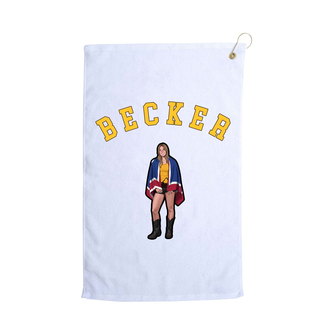 Golf Towel — Shirsey Arch in White