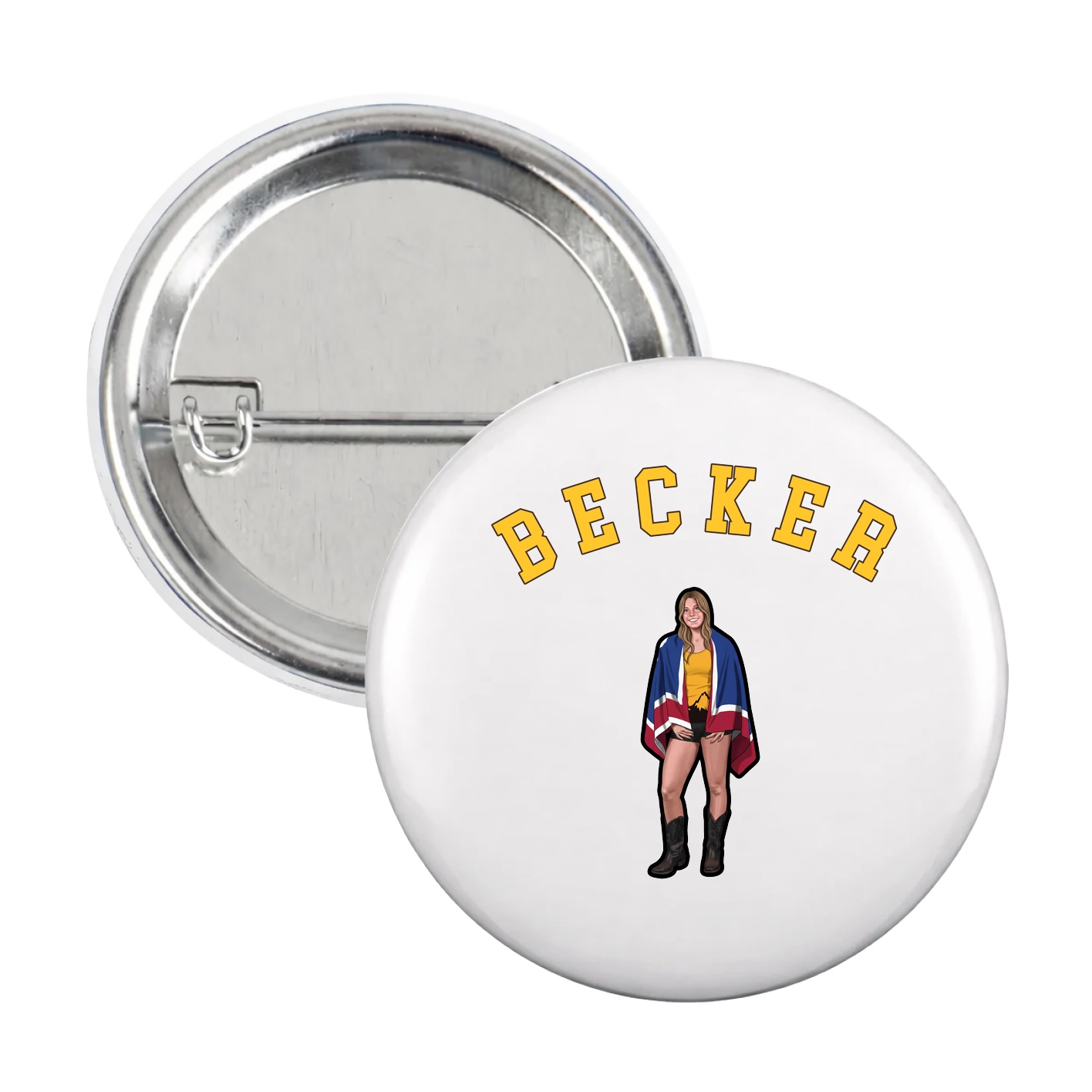 Game Day Button — Shirsey Arch in White