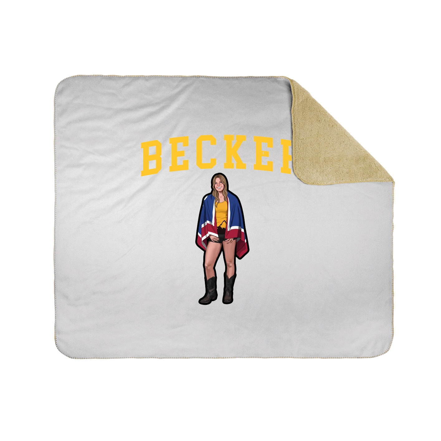 Throw Blanket — Shirsey in White
