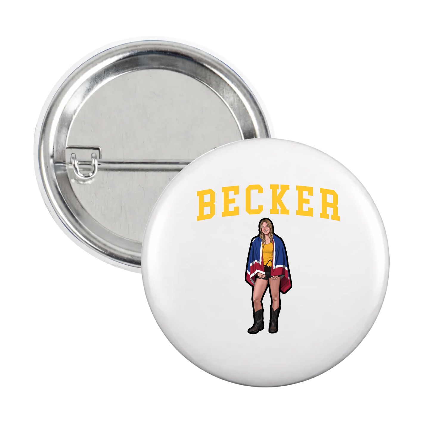 Game Day Button — Shirsey in White