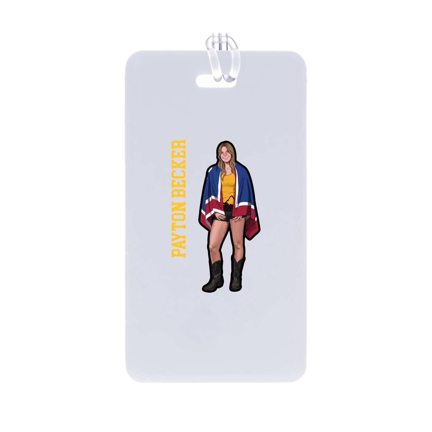 Bag Tag — Name Vertical in Classic