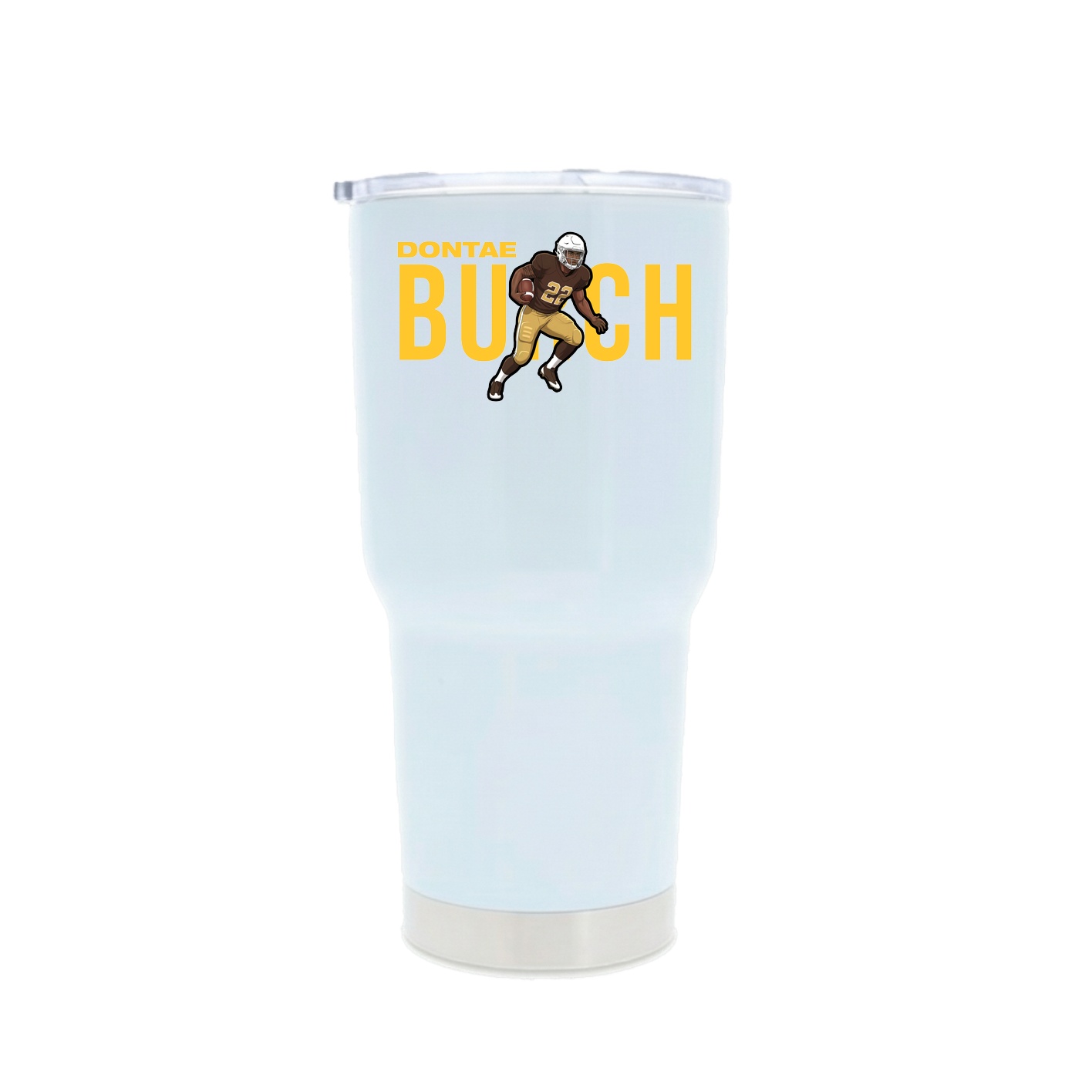 30oz Stainless Steel Tumbler — Player Name in White