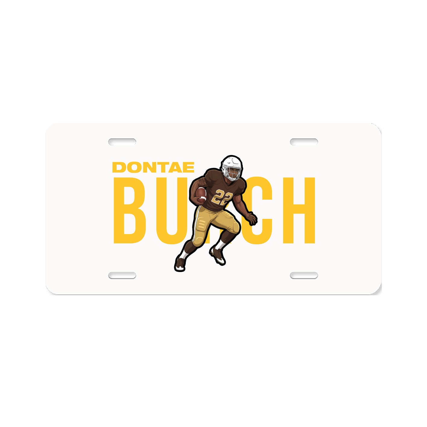 License Plate — Player Name in Classic