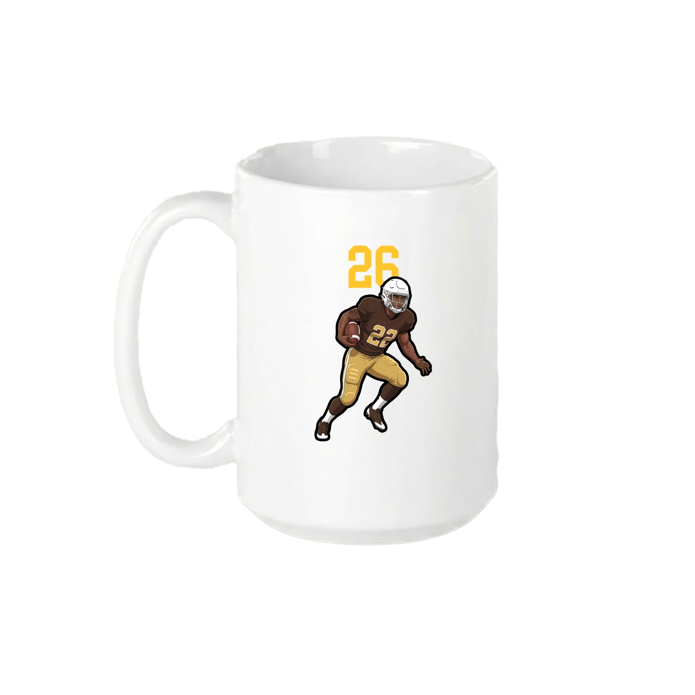 15oz Coffee Mug — Number Top in White