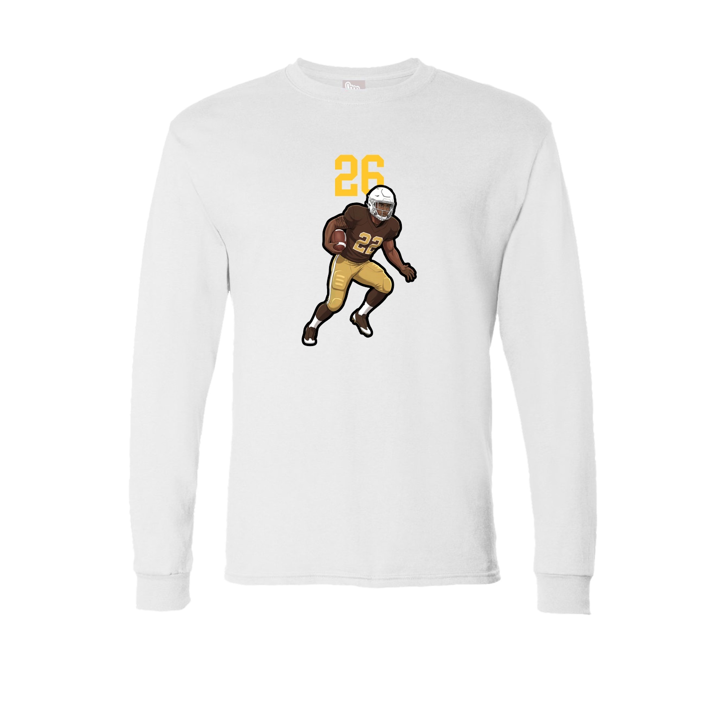 Long Sleeve Tee — Number Top in White