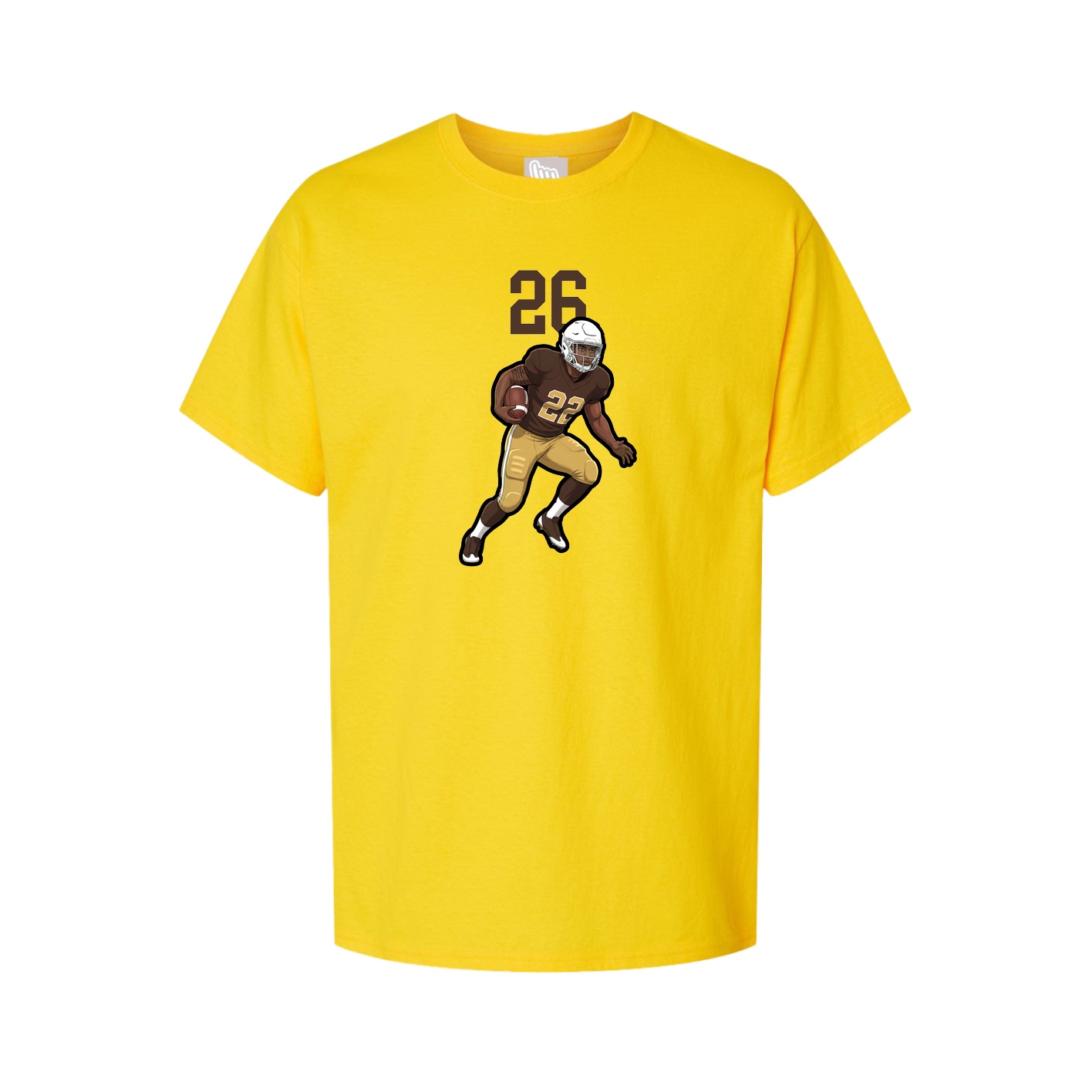 Youth Tee — Number Top in Gold