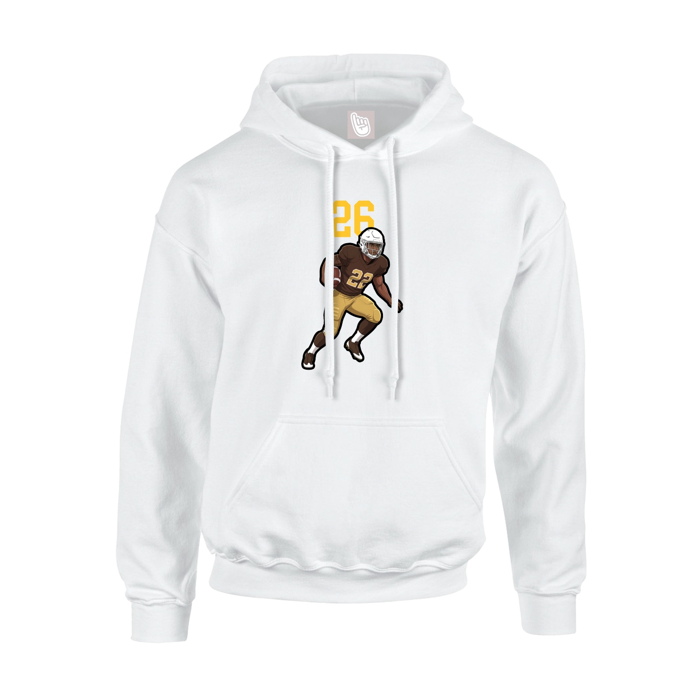 Hoodie — Number Top in White