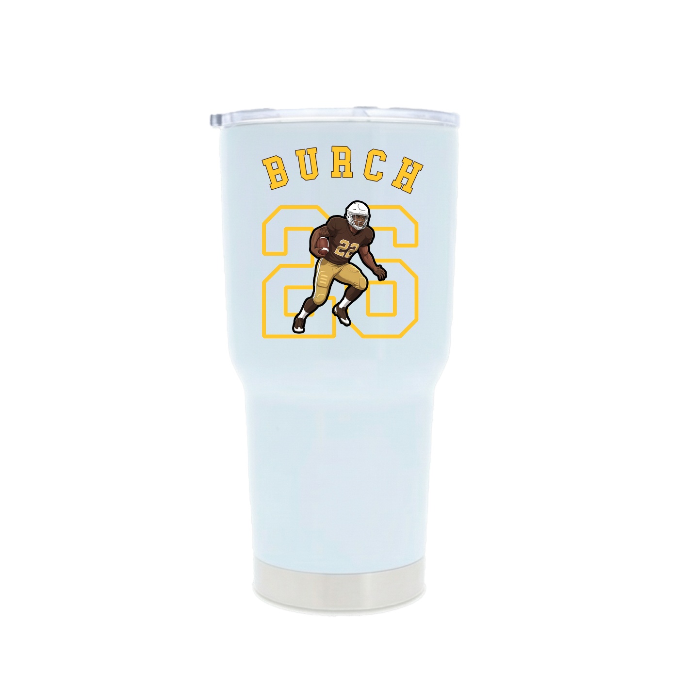 30oz Stainless Steel Tumbler — Shirsey Arch in White