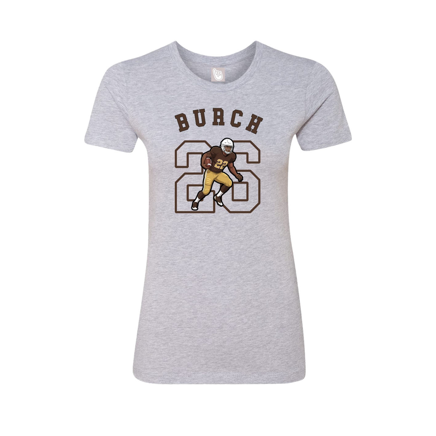 Fitted Women's Tee — Shirsey Arch in Grey