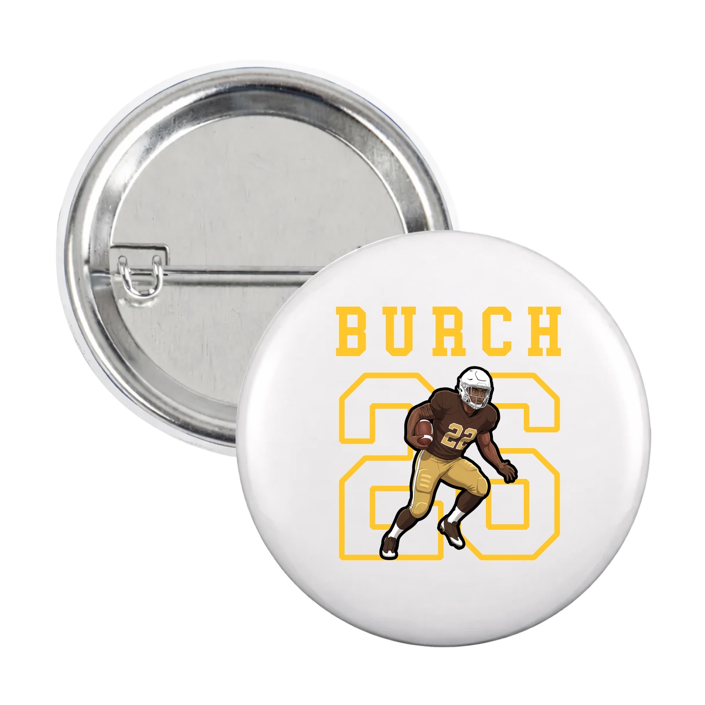 Game Day Button — Shirsey in White