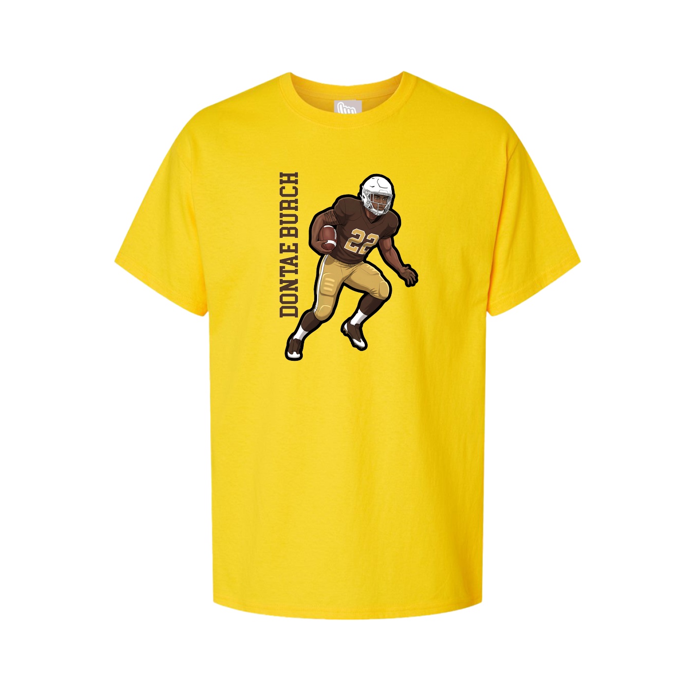 Tee — Name Vertical in Gold