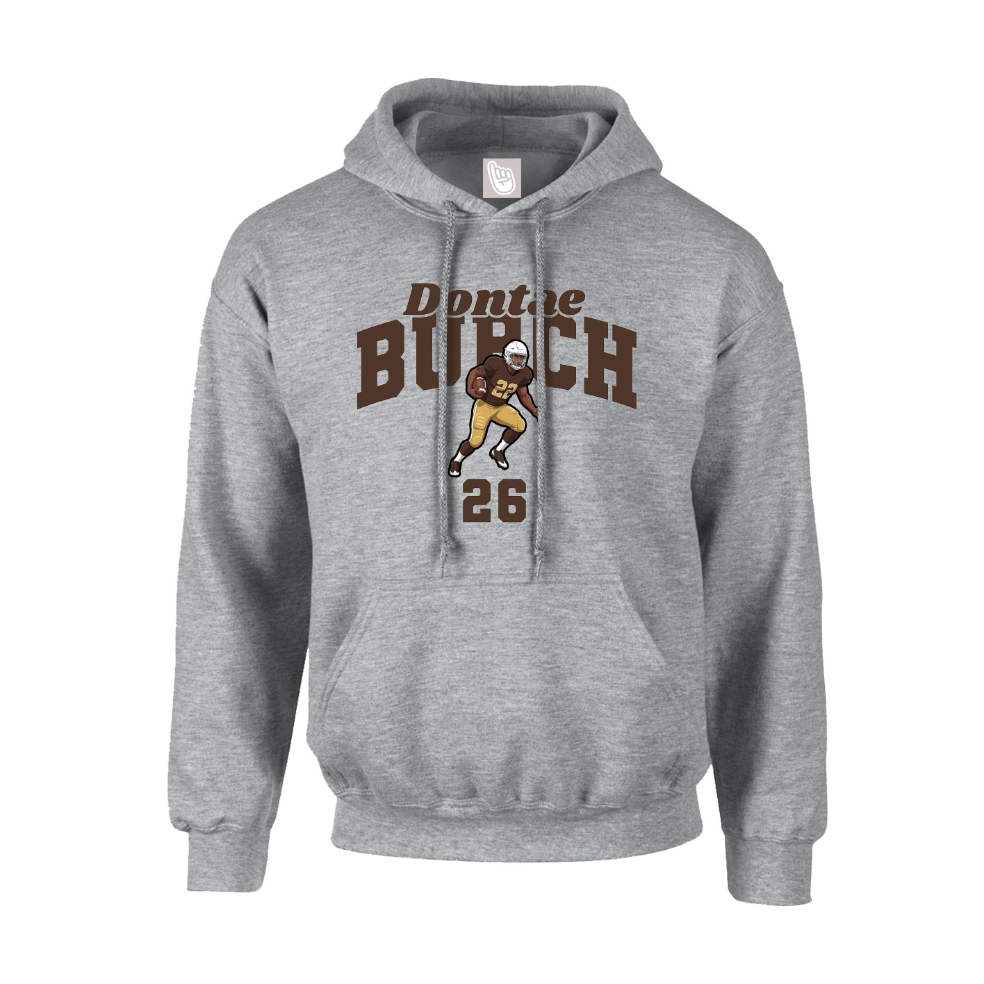 Youth Hoodie — Signature Arch in Grey