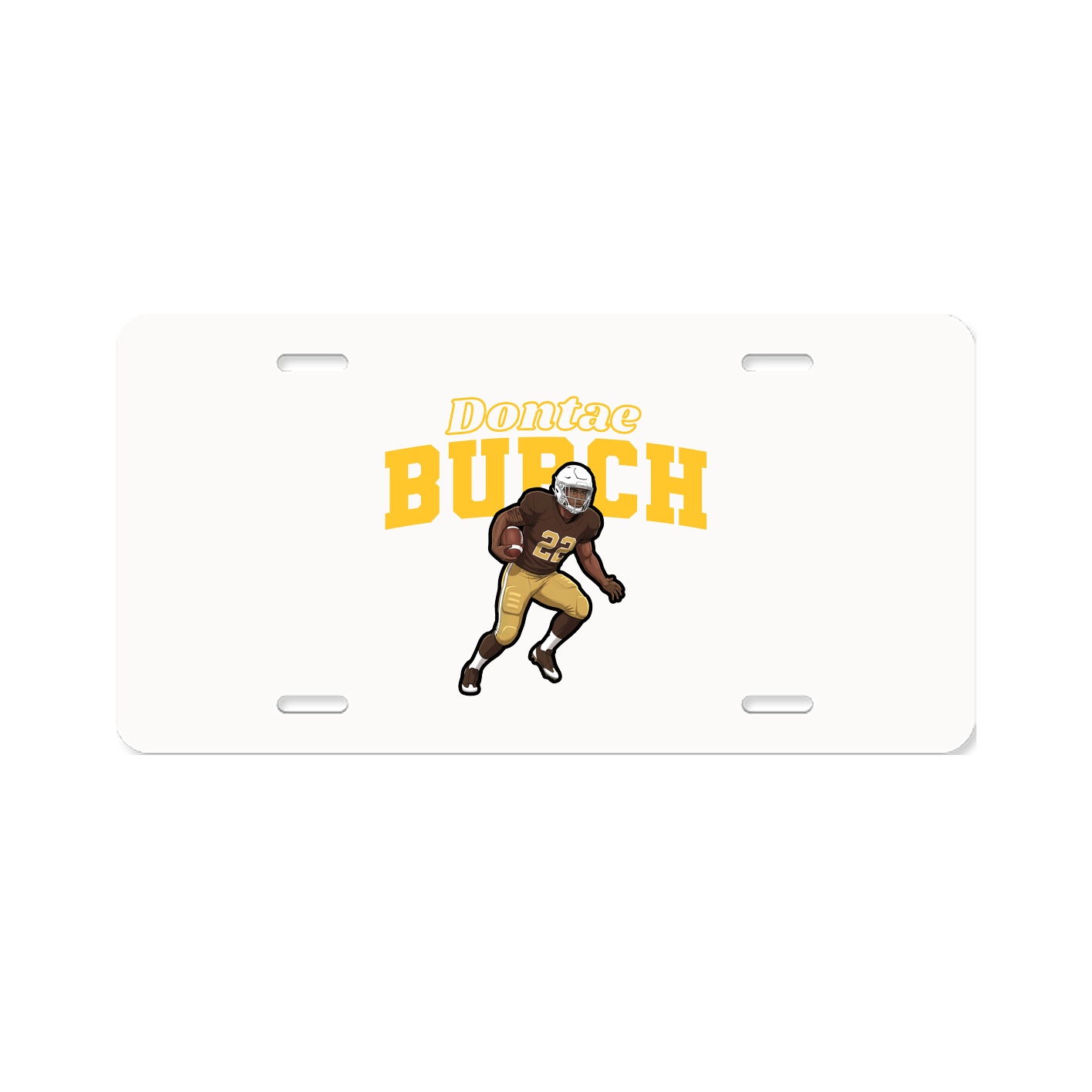 License Plate — Name Arch in Classic