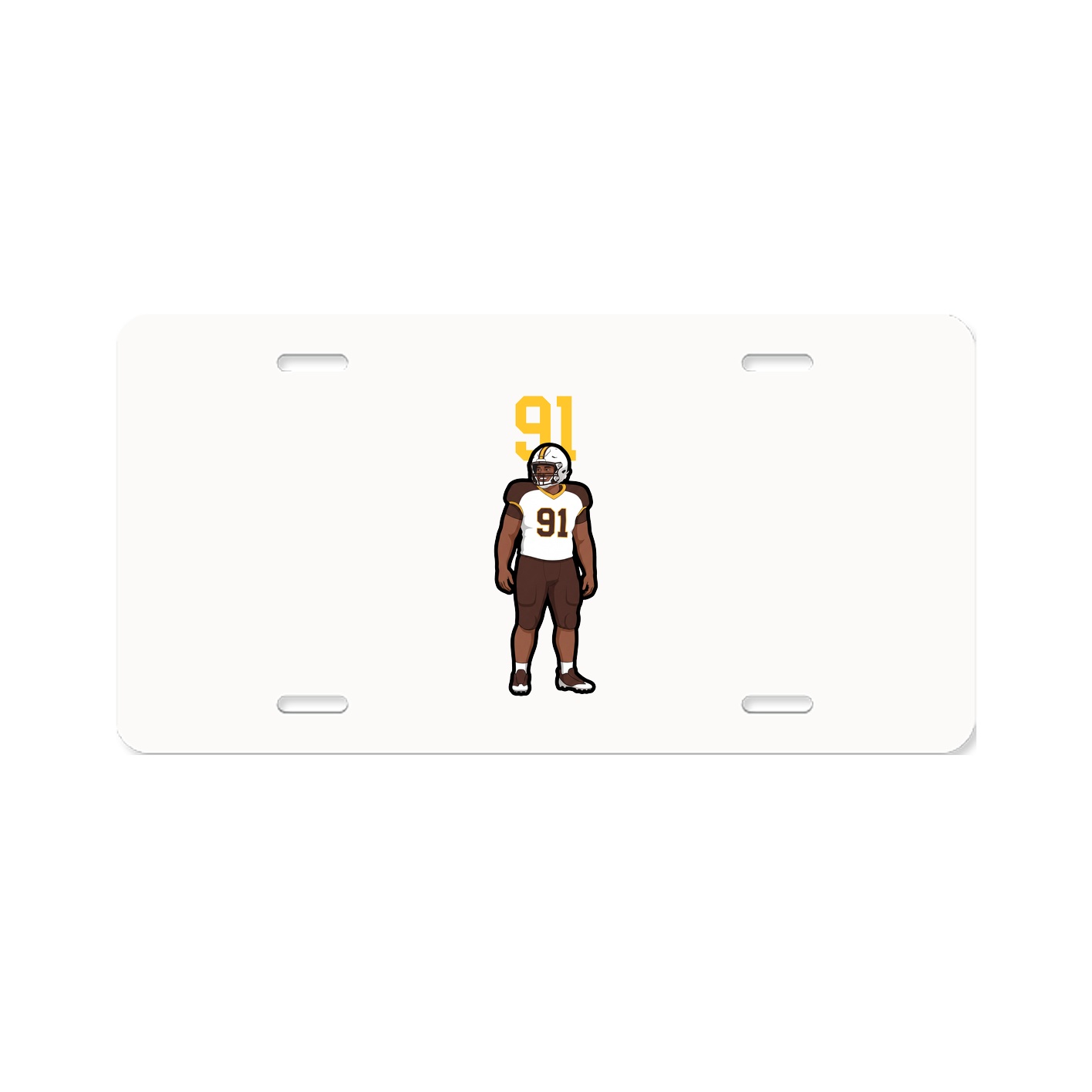 License Plate — Number Top in Classic
