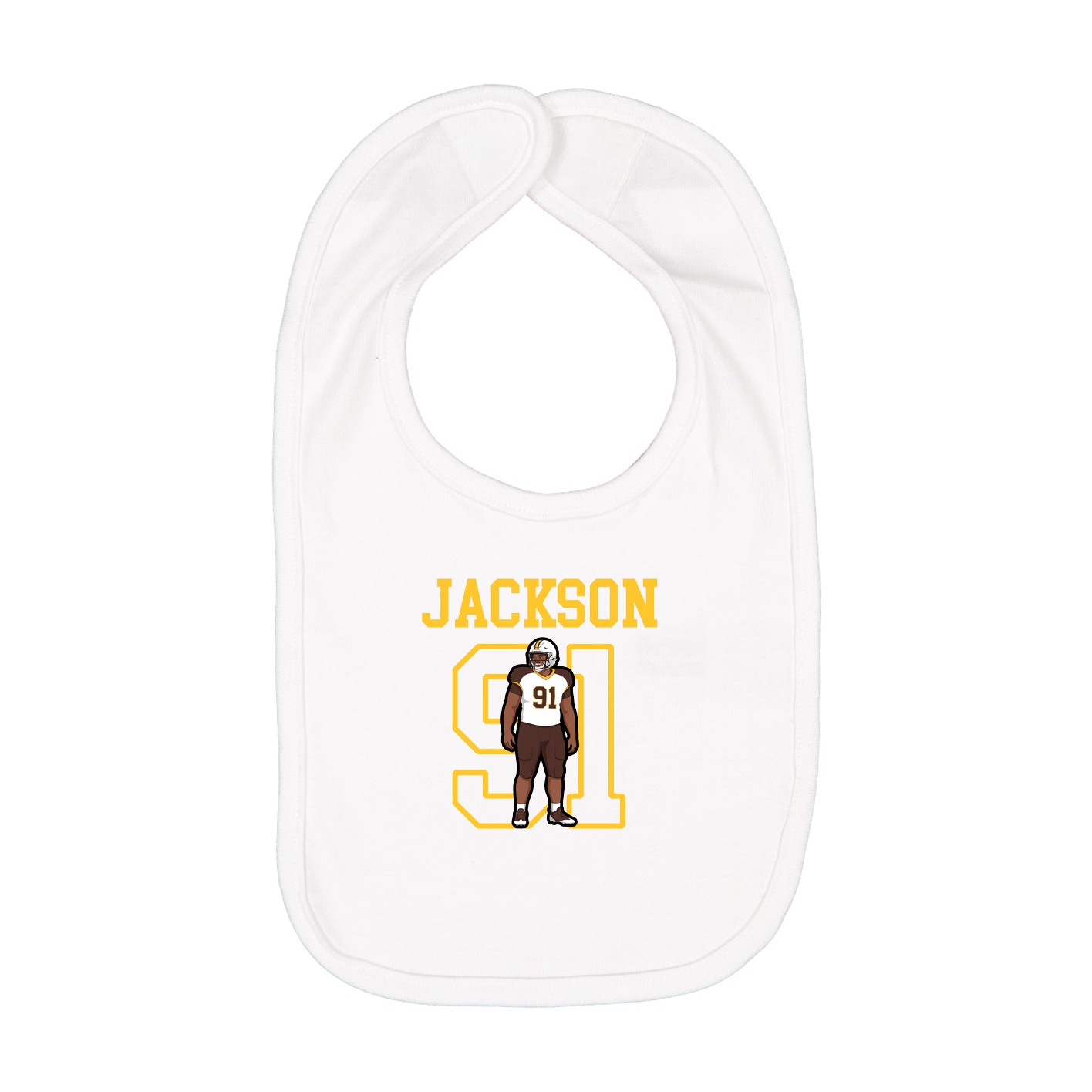 Infant Bib — Shirsey in White