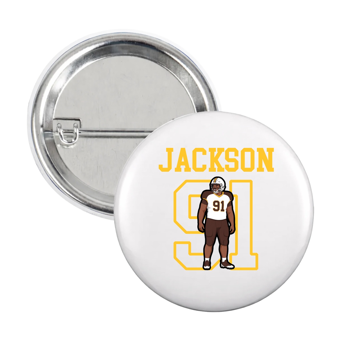 Game Day Button — Shirsey in White
