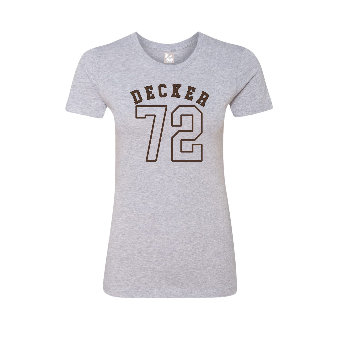Fitted Women's Tee — Shirsey Arch in Grey