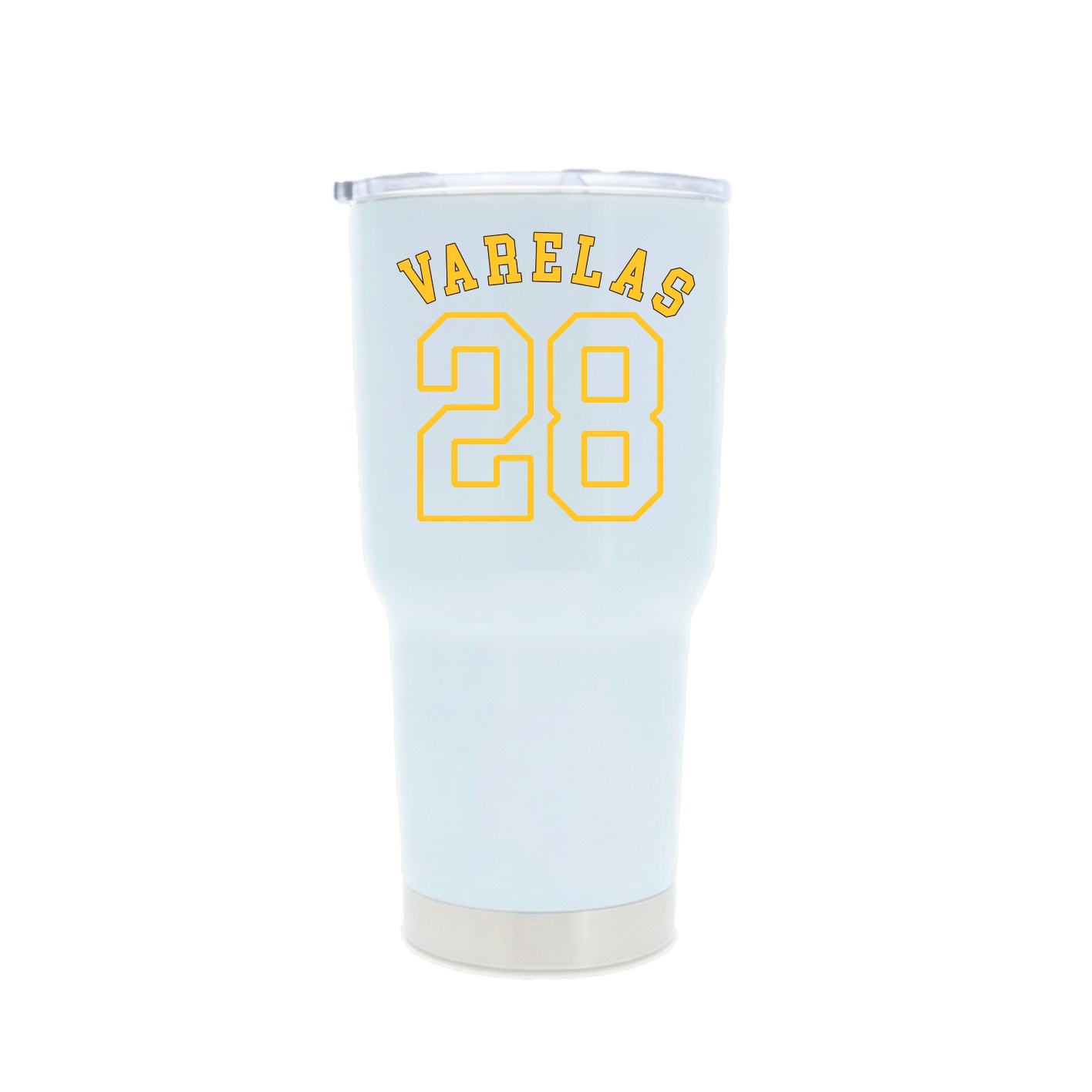 30oz Stainless Steel Tumbler — Shirsey Arch in White
