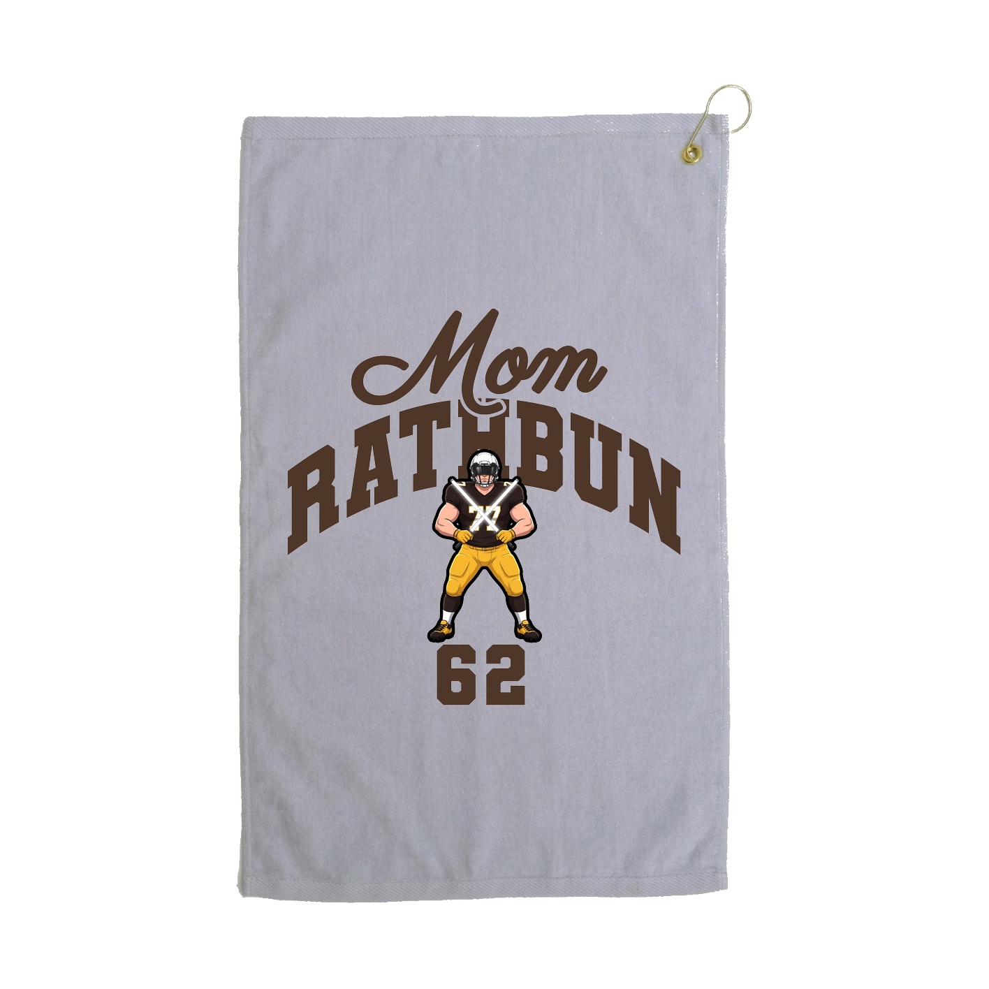 Golf Towel — Mothers Day Arch in Grey