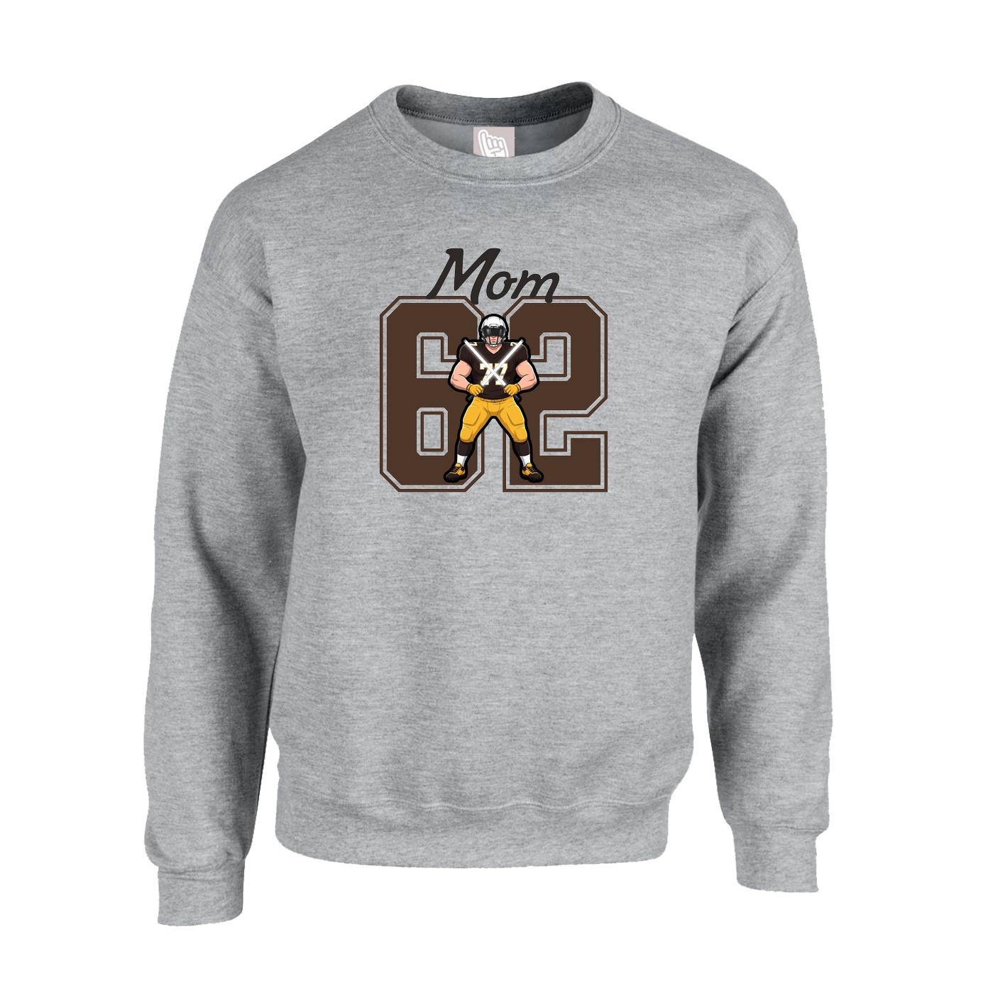 Fleece Crew — Mothers Day Shirsey in Grey