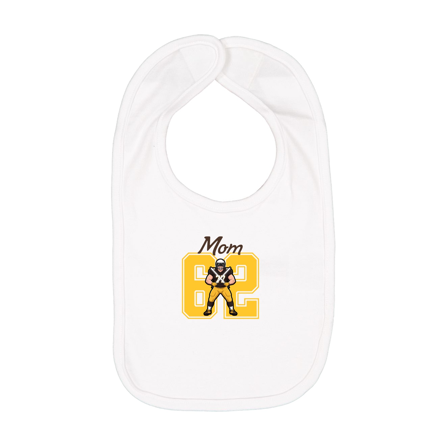 Infant Bib — Mothers Day Shirsey in White