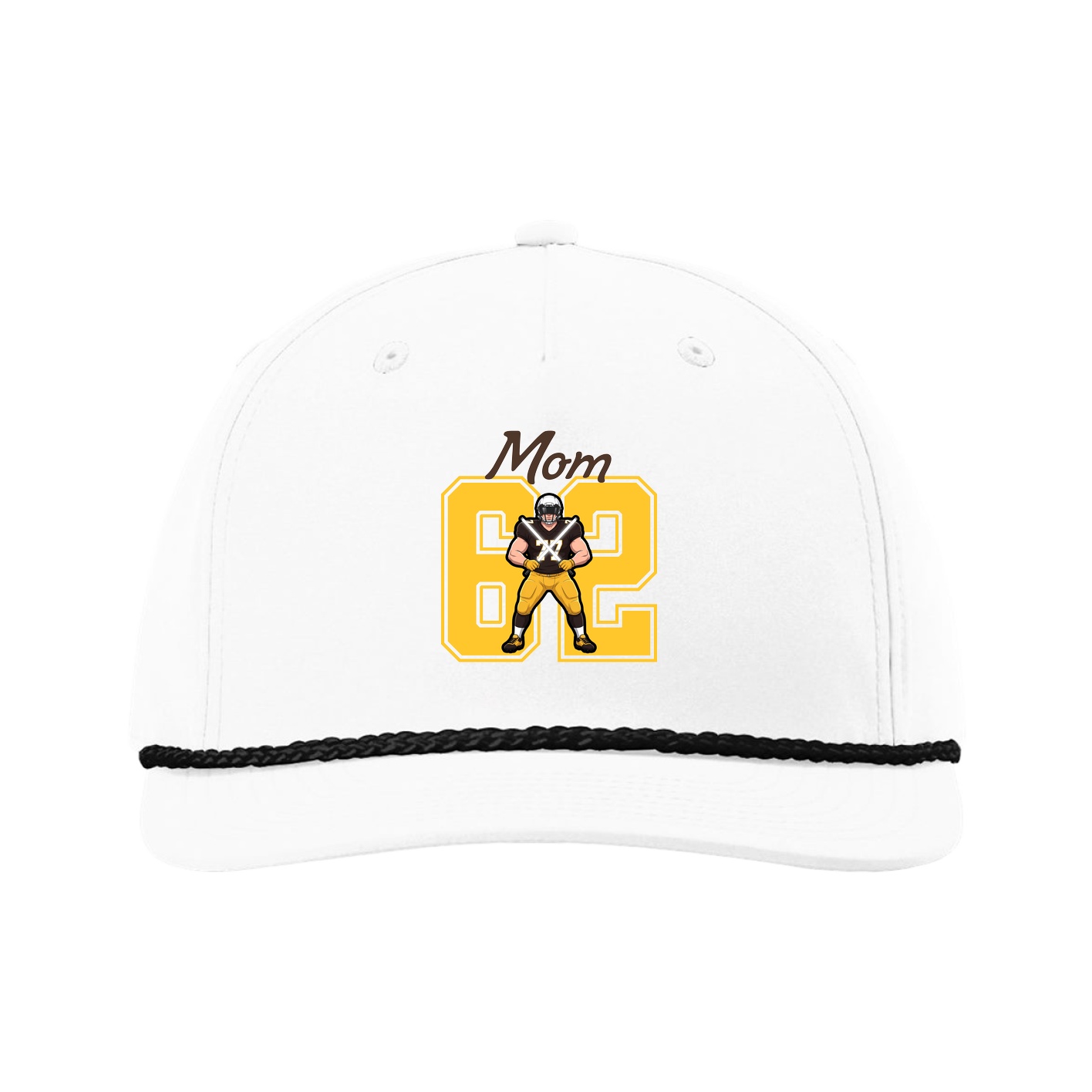 Five-Panel Classic Rope Cap — Mothers Day Shirsey in White