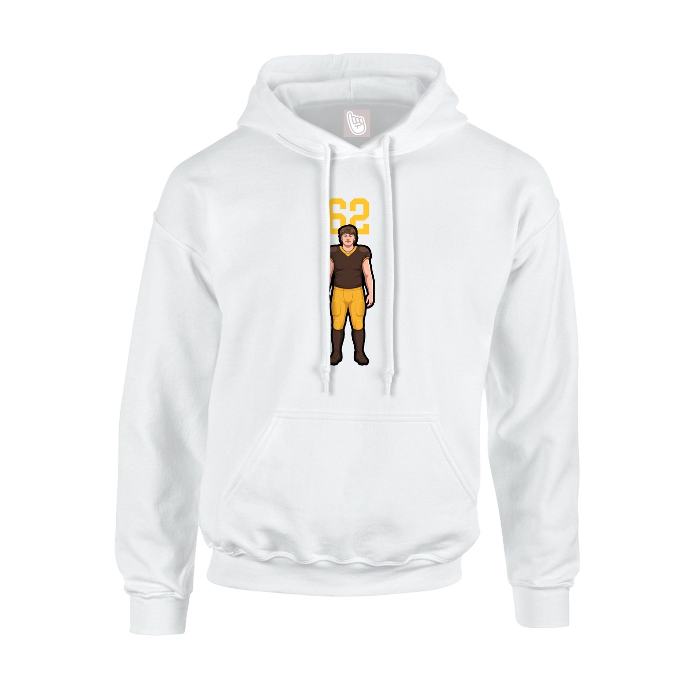 Hoodie — Number Top in White