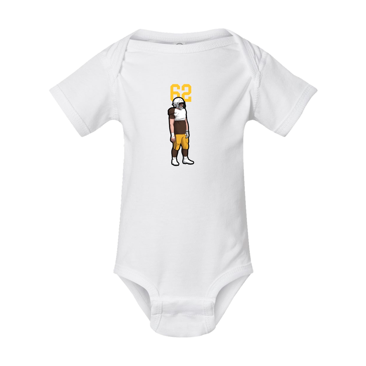 Baby Onesie — Number Top in White