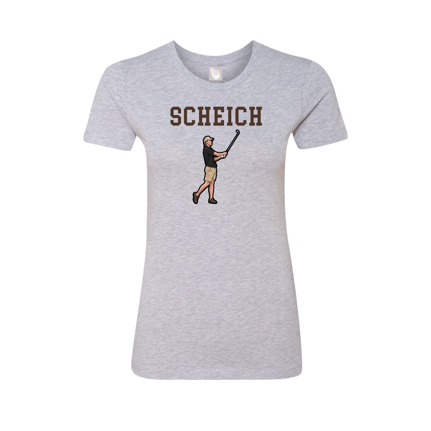 Fitted Women's Tee — Shirsey in Grey