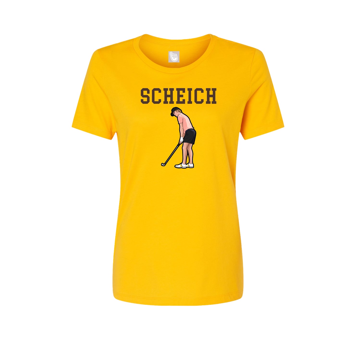 Fitted Women's Tee — Shirsey in Gold