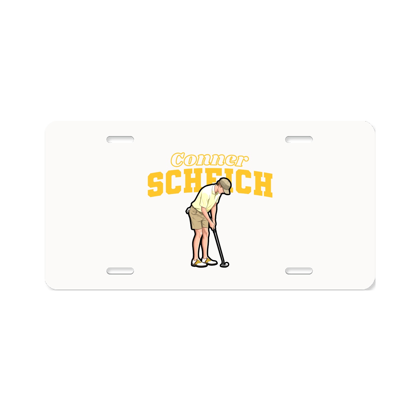 License Plate — Name Arch in Classic
