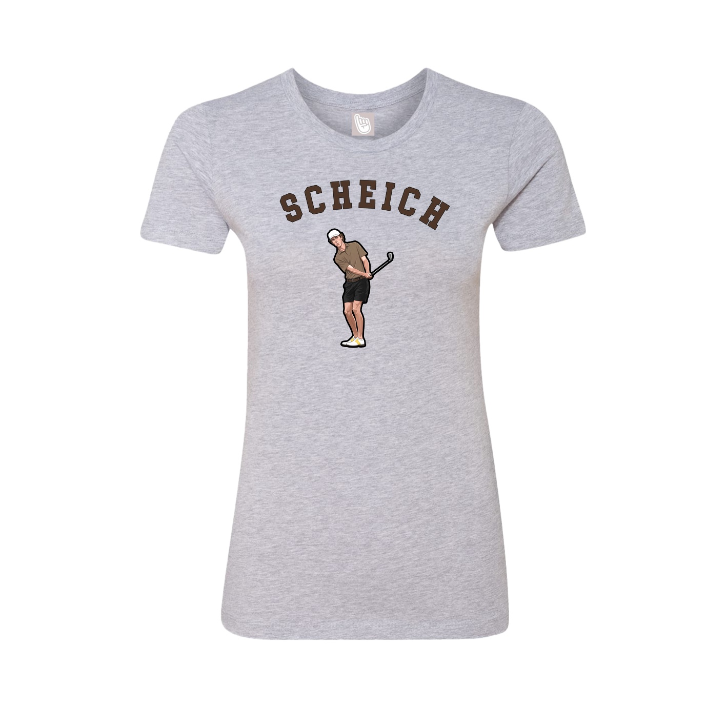 Fitted Women's Tee — Shirsey Arch in Grey