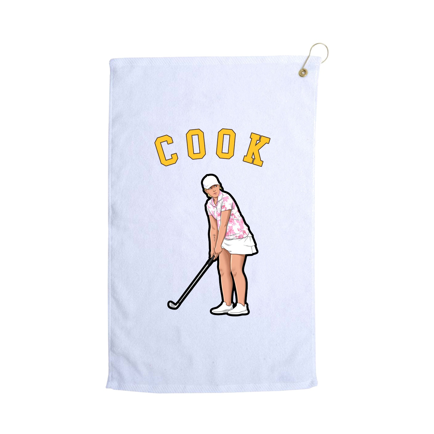 Golf Towel — Shirsey Arch in White