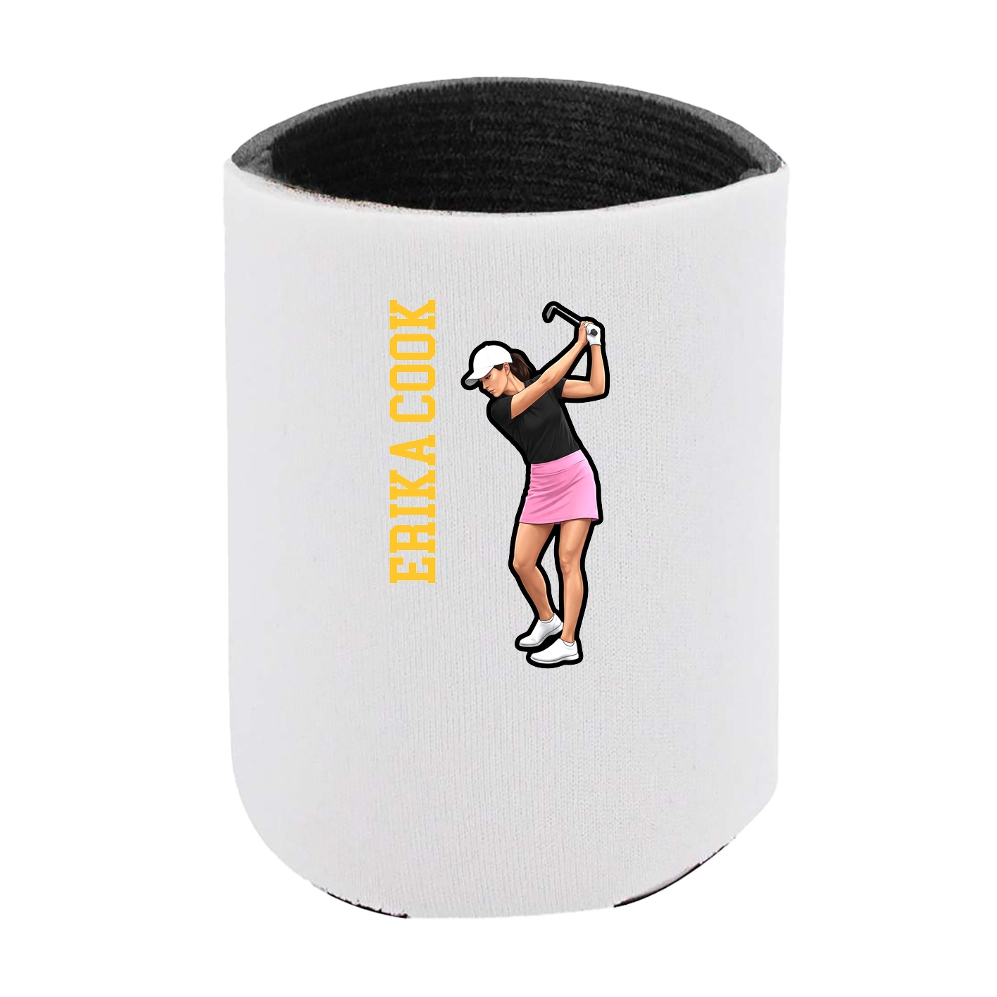 Can Holder — Name Vertical in White