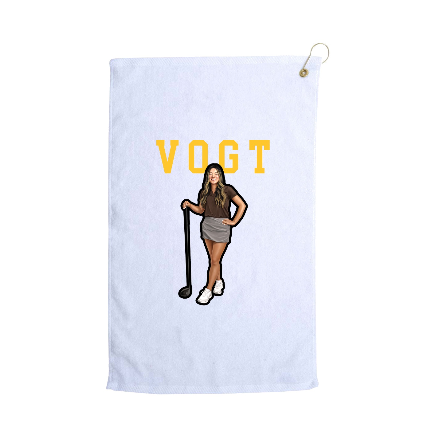 Golf Towel — Shirsey in White