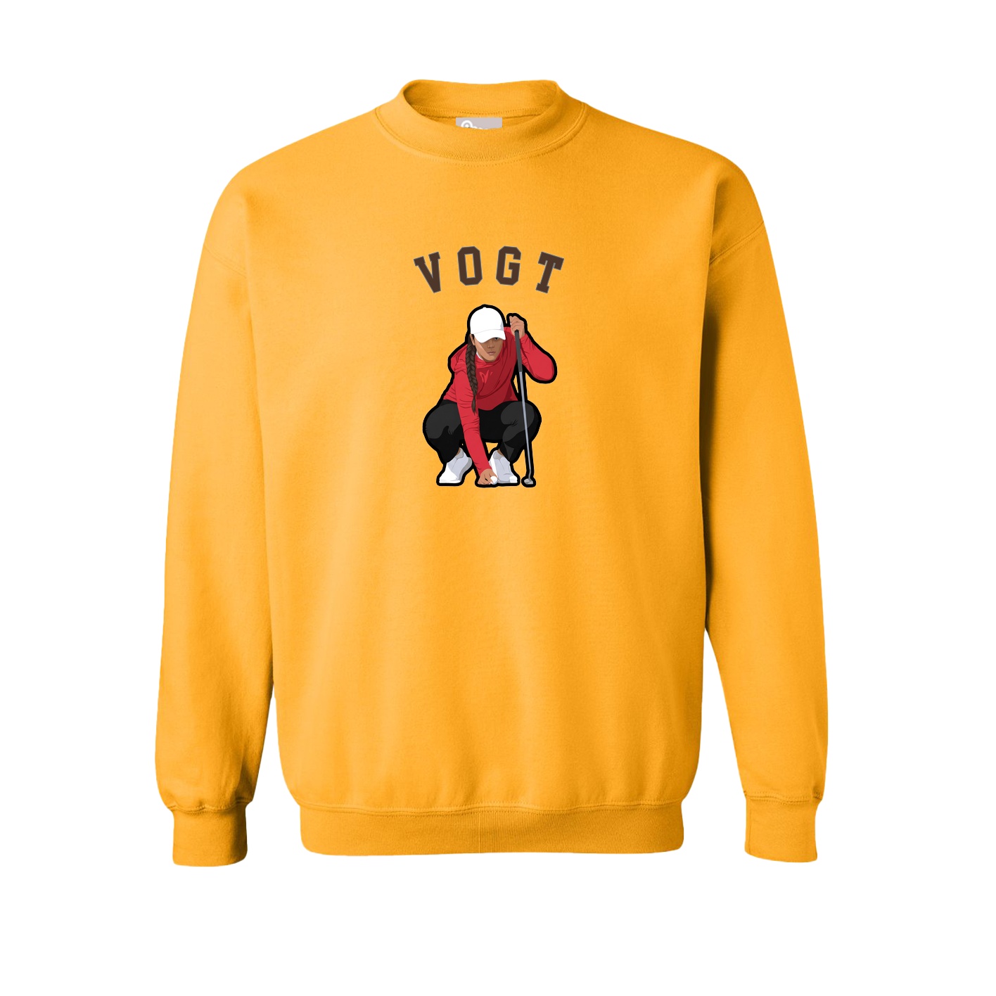 Fleece Crew — Shirsey Arch in Gold