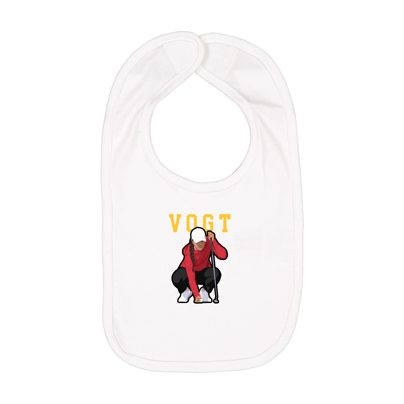 Infant Bib — Shirsey in White