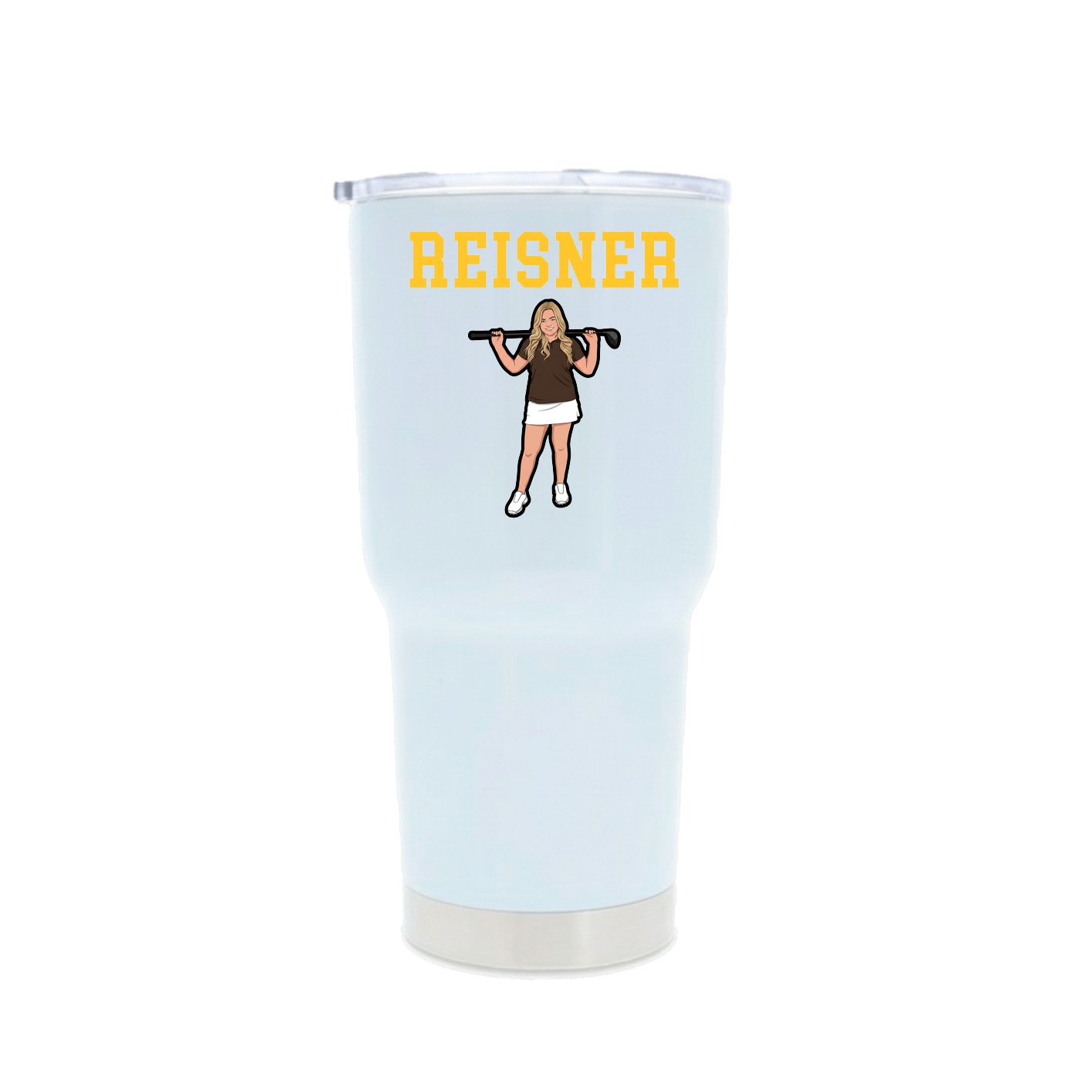 30oz Stainless Steel Tumbler — Shirsey in White