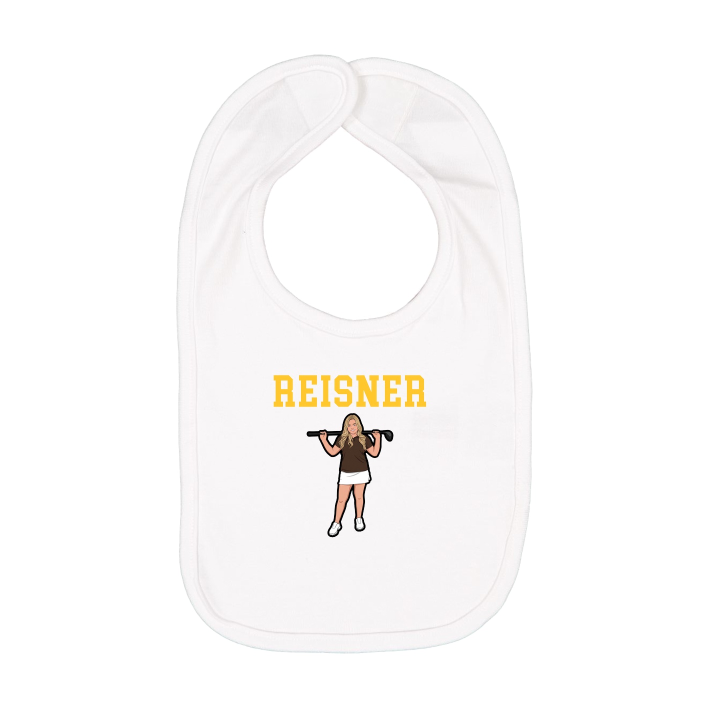 Infant Bib — Shirsey in White
