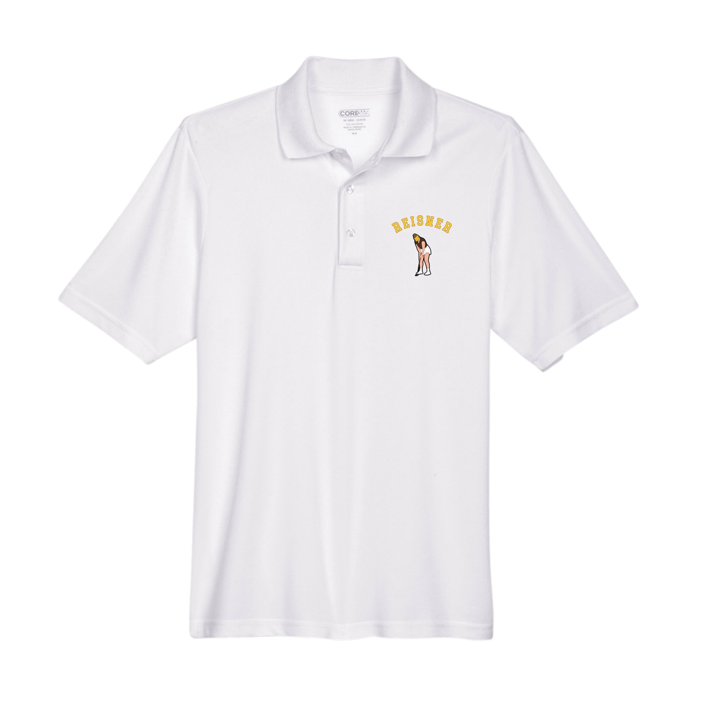 Performance Polo — Shirsey Arch in White