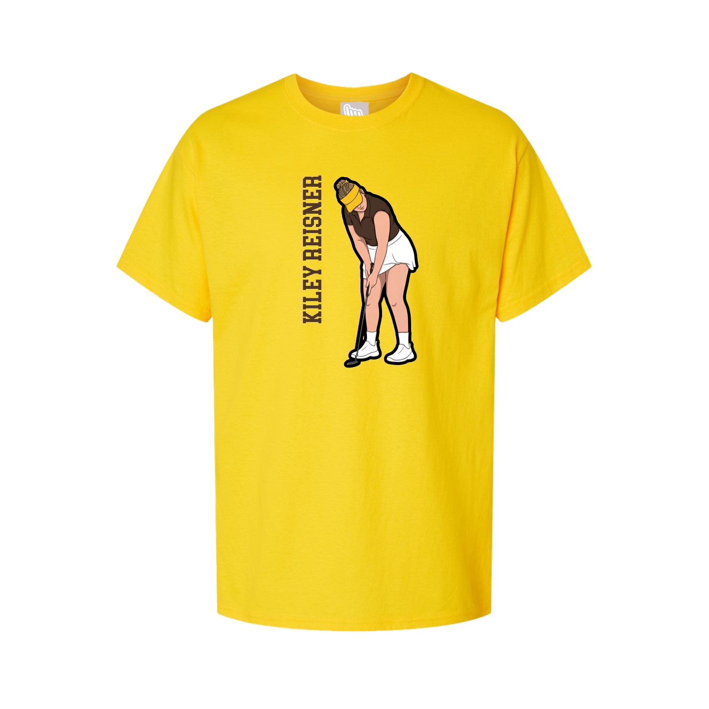 Youth Tee — Name Vertical in Gold