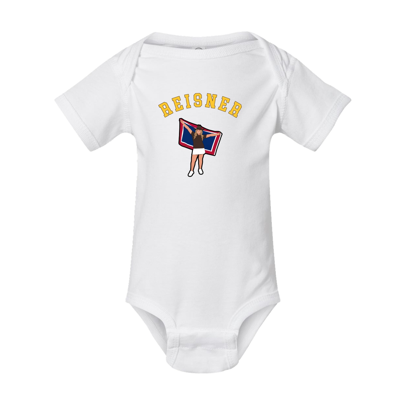 Baby Onesie — Shirsey Arch in White