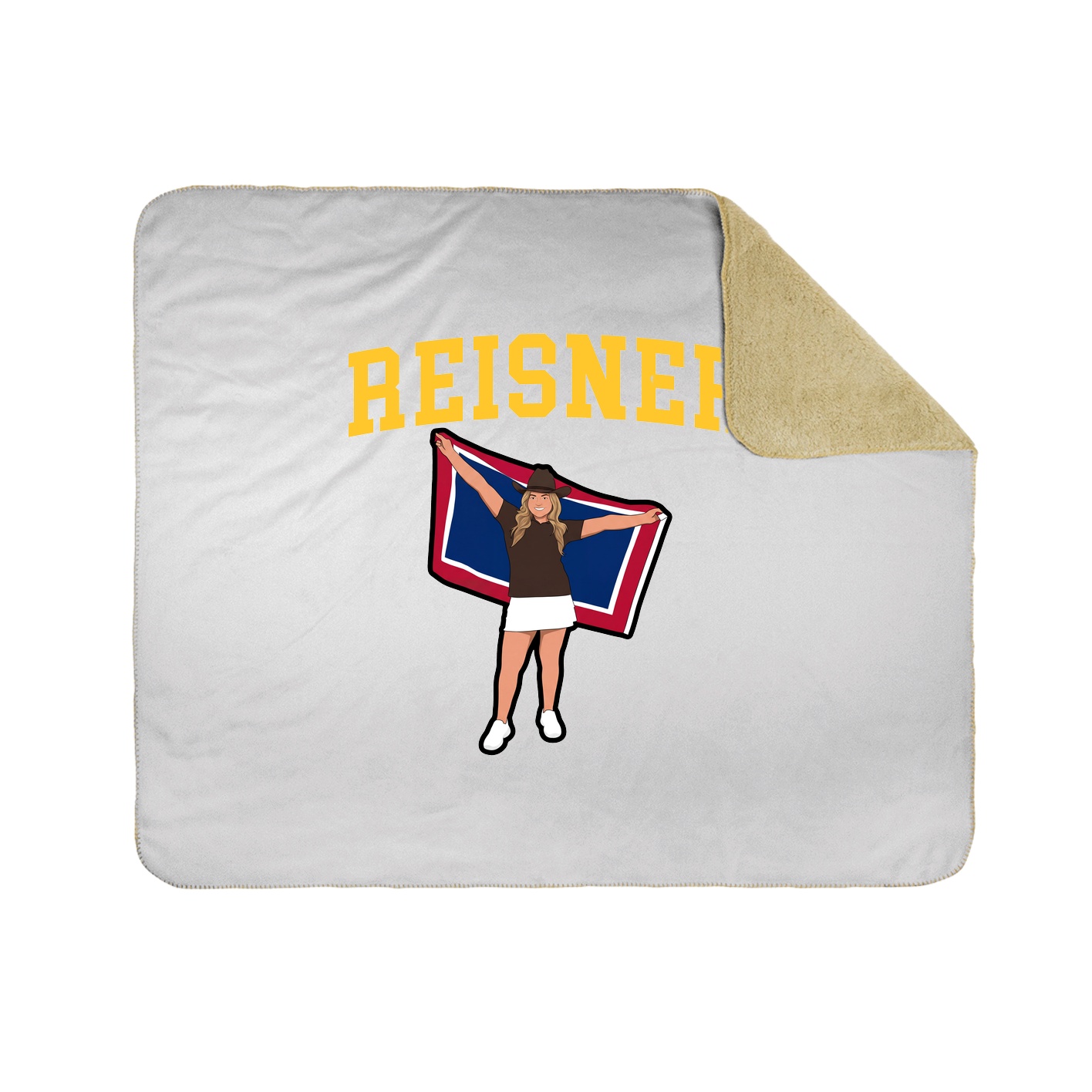 Throw Blanket — Shirsey in White
