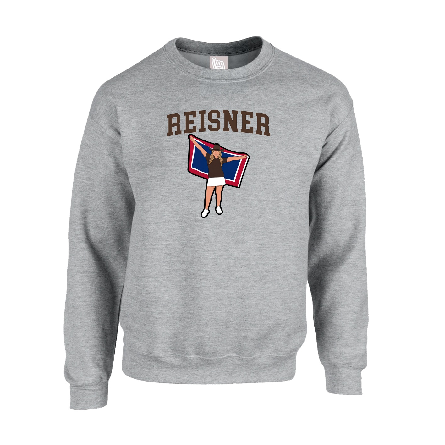 Fleece Crew — Shirsey in Grey