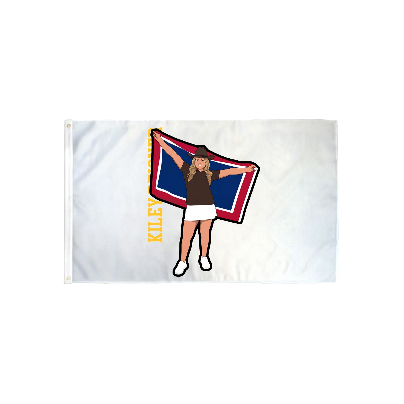 3x5 Flag — Name Vertical in Classic