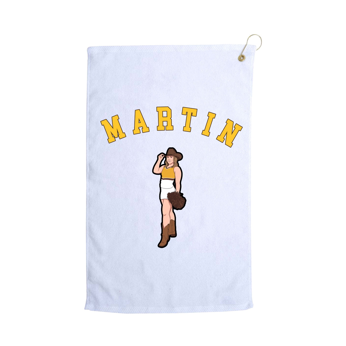Golf Towel — Shirsey Arch in White