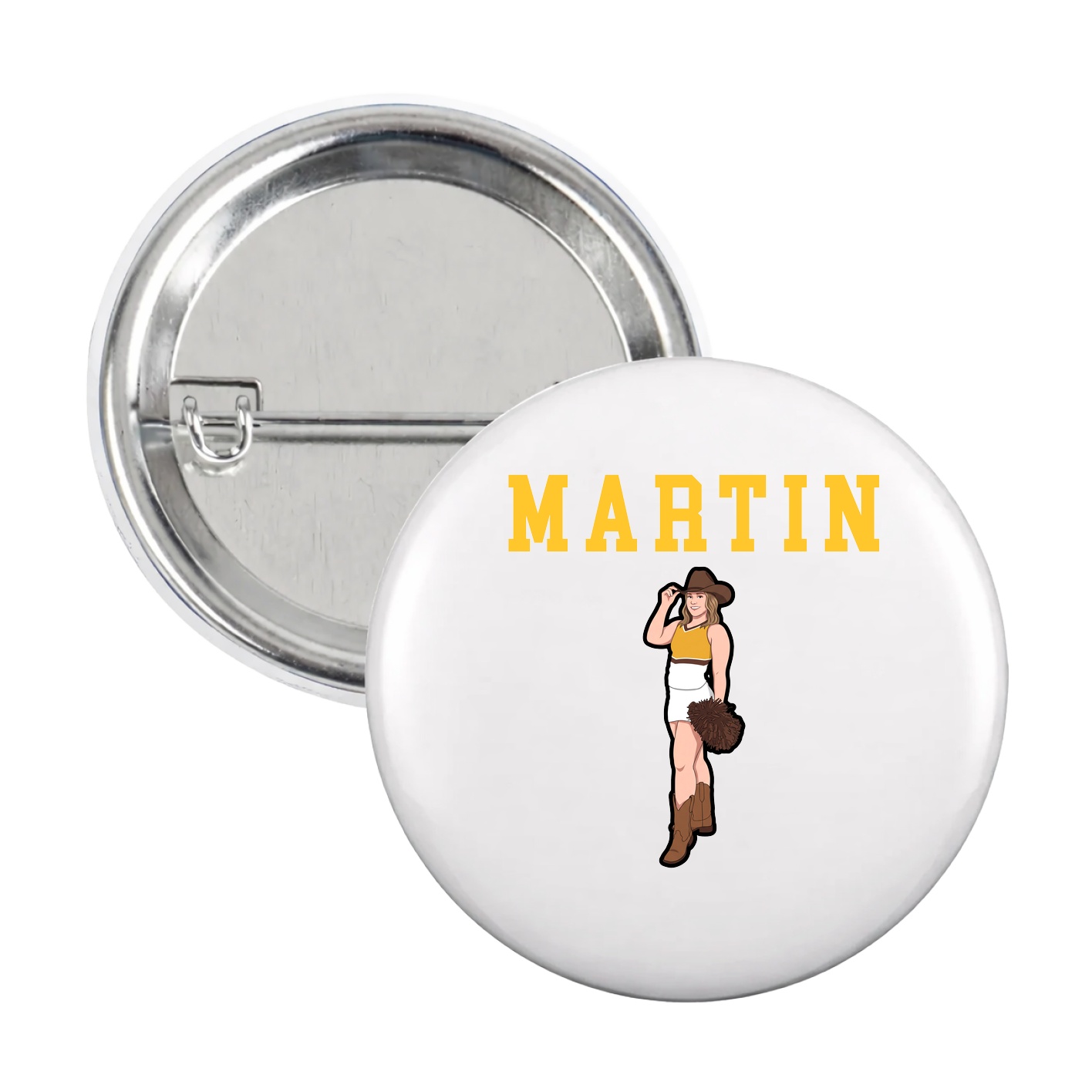 Game Day Button — Shirsey in White