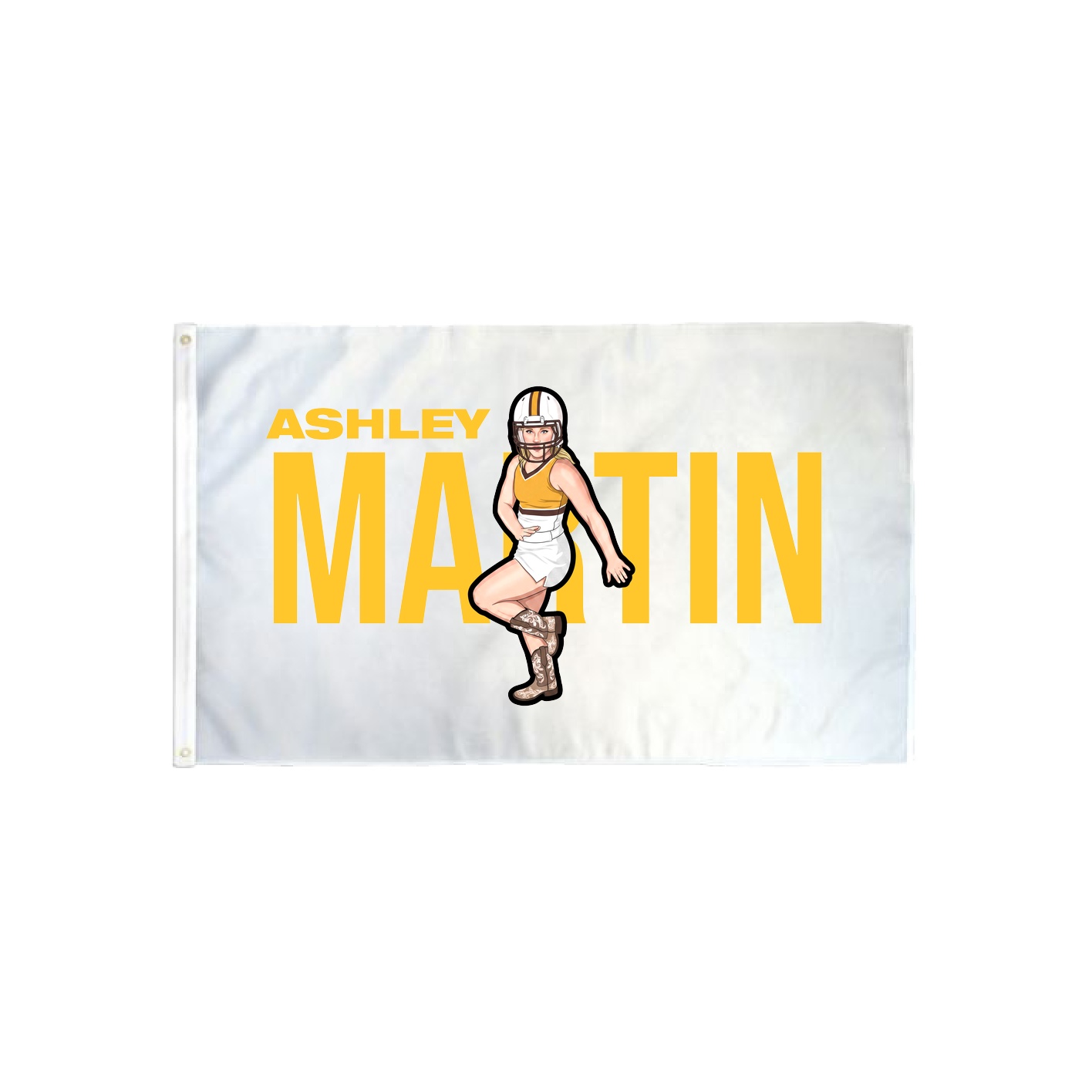 3x5 Flag — Player Name in Classic