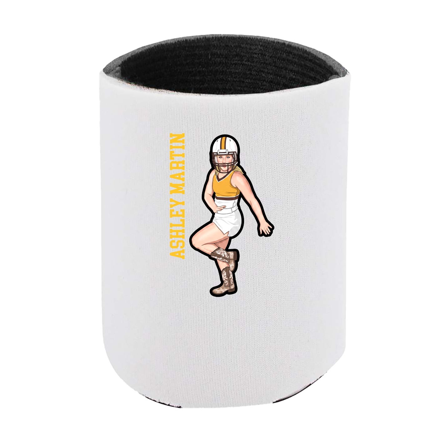 Can Holder — Name Vertical in White