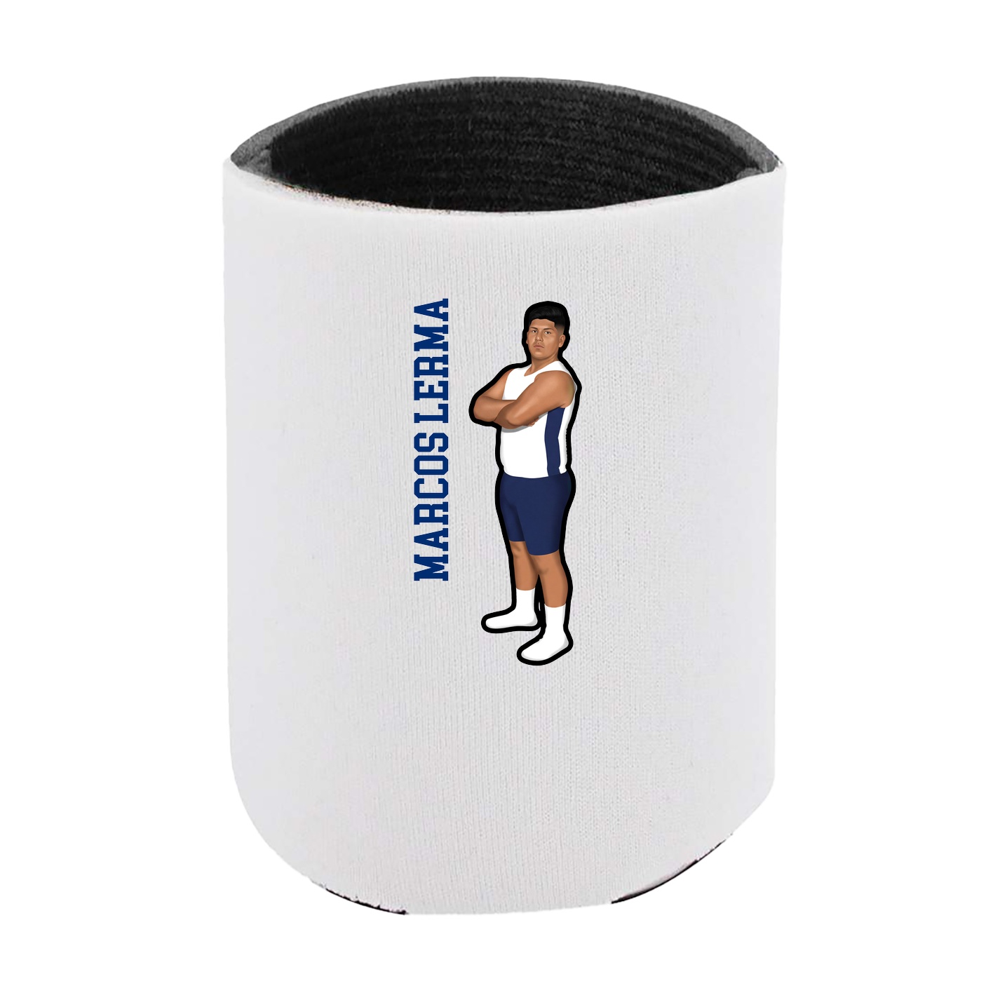 Can Holder — Name Vertical in White
